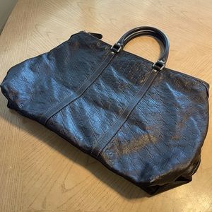Gucci leather tote bag